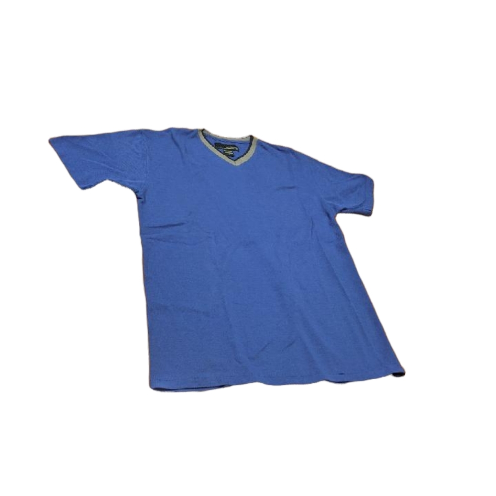 Men's Crazy Shirt Blue V-Neck T-Shirt Size Small